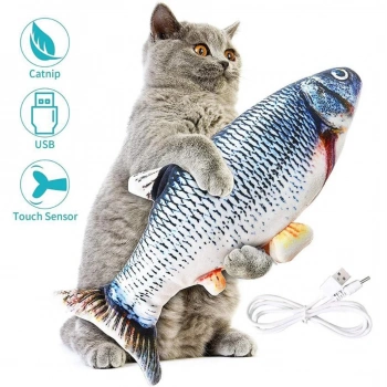 Oynayan Balık Kedi Oyuncağı 28 cm