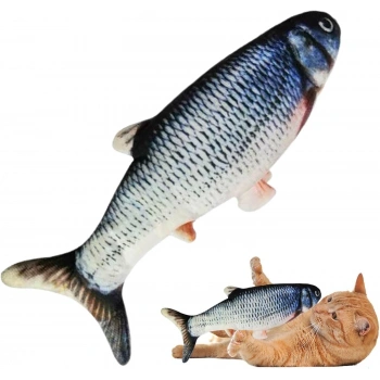 Oynayan Balık Kedi Oyuncağı 28 cm DMR