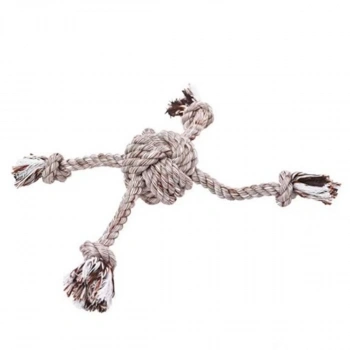 Pet Ing Halat İpli Kahverengi Köpek Oyuncağı 8X32cm