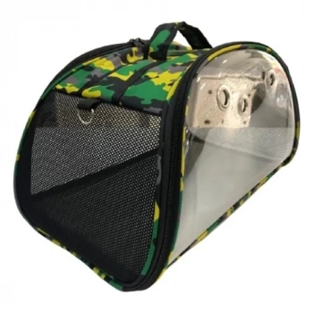 Pet Pretty Şeffaf Çanta Yeşil Kamuflaj