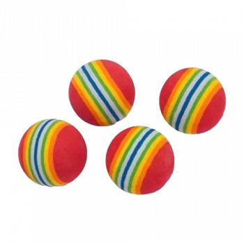 PetQue 4lü Sünger Top Kedi Oyuncağı