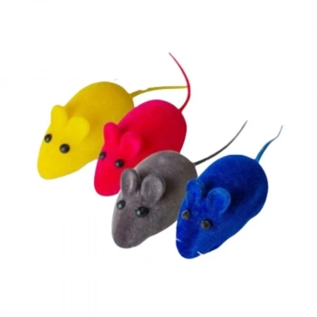 PetVoque Sesli Fare Kedi Oyuncağı 4lü