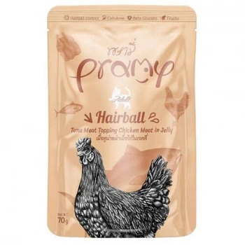 Pramy Hairball Ton Balığı ve Tavuklu Kedi Maması 70g