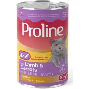 Proline Püre İçinde Et Parçacıklı Kuzu&Havuç Kedi Maması 395g