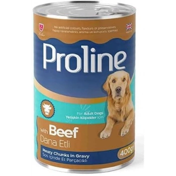 Proline Sos İçince Et Parçaçıklı Dana Etli Yetişkin Köpek Maması 400 gr