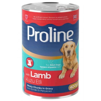 Proline Sos İçinde Et Parçacıklı Kuzu Etli Yetişkin Köpek Maması 400 gr