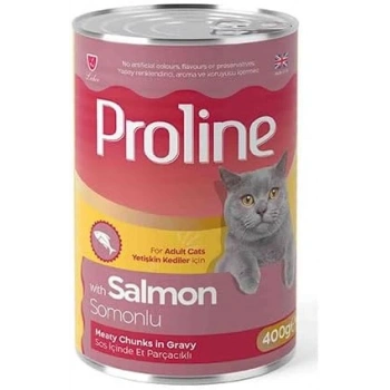 Proline Sos İçinde Et Parçacıklı Somonlu Yetişkin Kedi Maması 400 gr