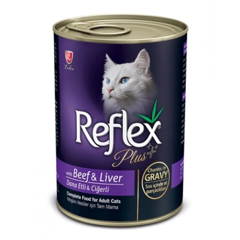 Reflex Kedi Konserve Biftek&Ciğer Chunks In Gravy 400 Gr