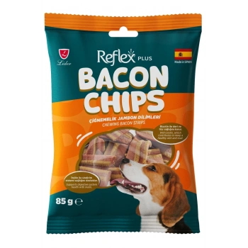 Reflex Plus Bacon Chips Chewing Strips Çiğnemelik Jambon Dilimleri 85gr