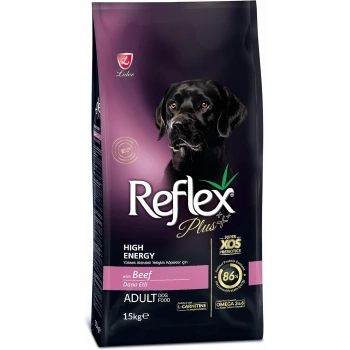 Reflex Plus High Energy Biftekli Köpek Maması 15kg