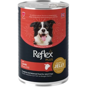 Reflex Plus Jöle İçinde Kuzu Etli Yetişkin Konserve Köpek Maması 400 GR