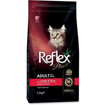 Reflex Plus Kuzu ve Pirinçli Etli Yetişkin Kedi Maması 1,5kg