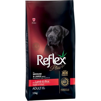 Reflex Plus Medium Large Kuzu Etli Yetişkin Köpek Maması Açık 1 kg
