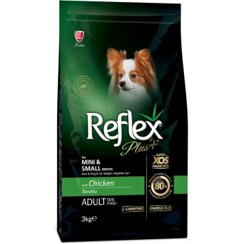 Reflex Plus Mini ve Küçük Irk Tavuklu Yetişkin Köpek Maması 3kg