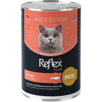 Reflex Plus Parça Etli Somonlu Yetişkin Kedi Konservesi 395gr