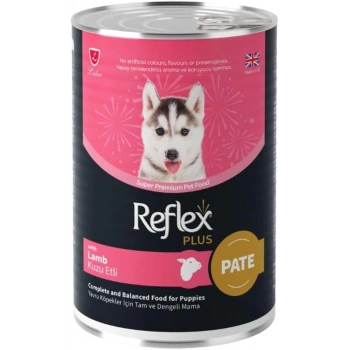 Reflex Plus Parça Kuzu Etli Ezme Yavru Köpek Konservesi 395gr