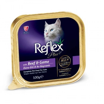 Reflex Plus Pate Biftek & Av Hayvanı Jelly 100 Gr