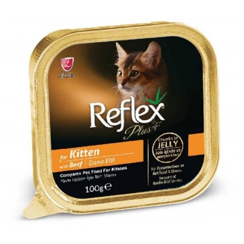 Reflex Plus Pate Kitten Dana Etli Jelly 100 Gr