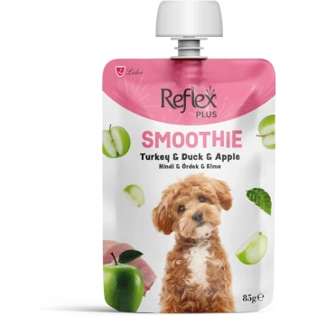 Reflex Plus Smoothie Hindi Etli Ördekli ve Elmalı Sıvı Köpek Ödülü 85gr