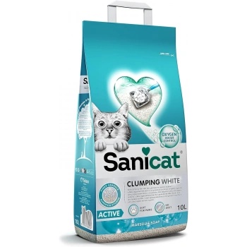 Sanicat Active Marsilya Sabunu Kokulu Topaklaşan Kedi Kumu 10Lt