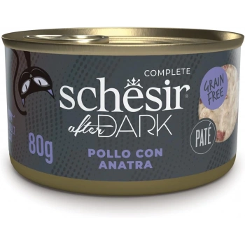 Schesir After Dark Pate Tavuk ve Ördekli Yetişkin Kedi Konservesi 80gr