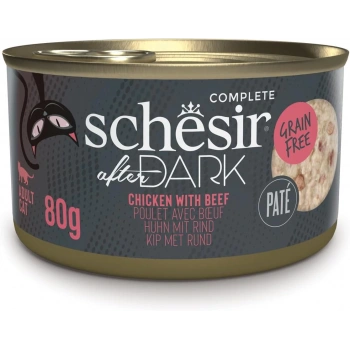 Schesir After Dark Pate Tavuklu ve Sığır Etli Kedi Konservesi 80gr
