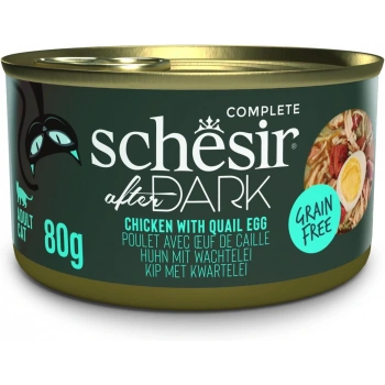 Schesir After Dark Wholefood Tavuklu ve Yumurtalı Kedi Konservesi 80gr