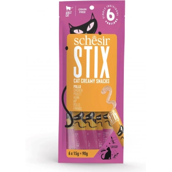 Schesir Cat Stix Tavuklu Krema Kedi Ödülü 6x15gr
