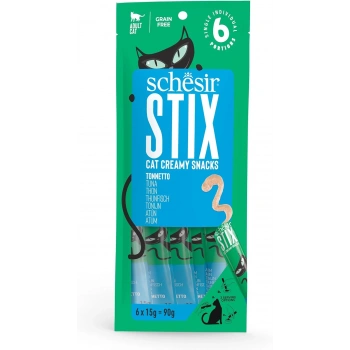 Schesir Cat Stix Ton Balıklı Krema Kedi Ödülü 6x15gr