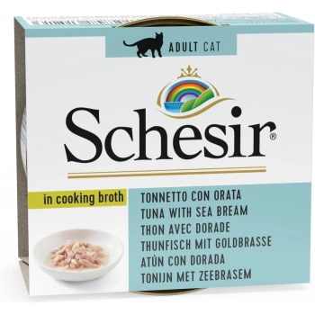 Schesir Soslu Ton Balıklı Çipuralı Kedi Konservesi 70 Gr