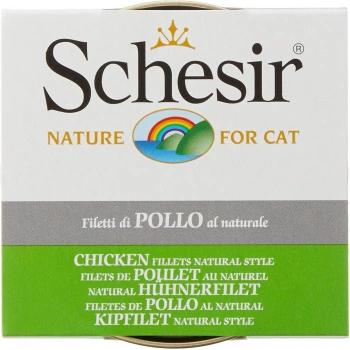 Schesir Tavuk Fileto Naturel Yaş Kedi Maması 85gr
