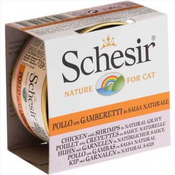 Schesir Tavuklu ve Karidesli Kedi Konservesi 70gr