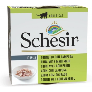 Schesir Ton Balığı ve Lambukalı (Mahi Mahi) Jöleli Kedi Konservesi 85 Gr