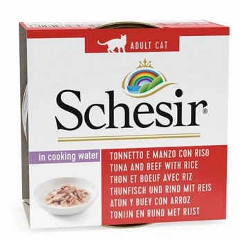 Schesir Ton Balıklı Sığır Etli Pirinçli Kedi Konservesi 85 Gr
