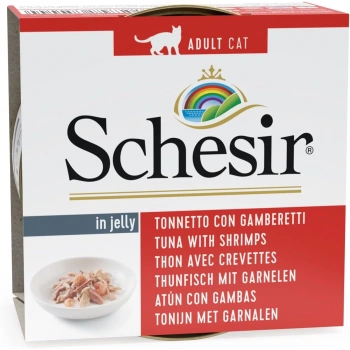 Schesir Ton Balıklı ve Karidesli Kedi Konservesi 85gr