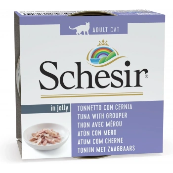 Schesir Ton ve Orfoz Balıklı Jöleli Kedi Konservesi 85 Gr