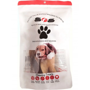 Sfs Kurutulmuş Dana Kafa Derisi 100 gr Köpek Ödülü