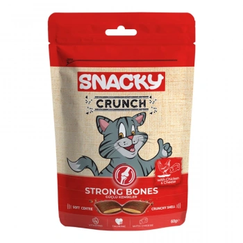 Snacky Kedi Crunch Ödül Strong Tavuk-Peynir