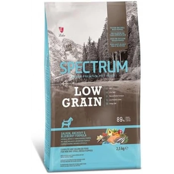 Spectrum Düşük Tahıllı Somonlu Hamsili ve Yaban Mersinli Mini Irk Yavru Köpek Maması 2.5 Kg