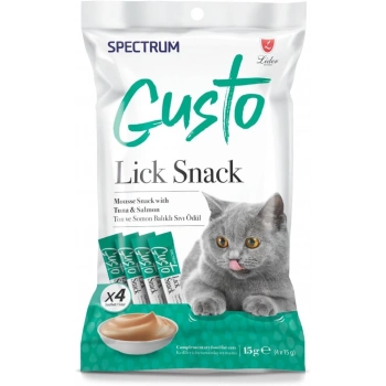 Spectrum Gusto Ton Balığı ve Somonlu Sıvı Kedi Ödülü 4x15 gr