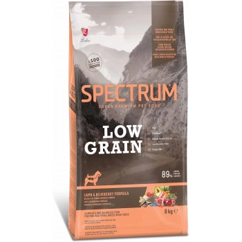 Spectrum Low Grain Kuzu&Yaban Mersinli Küçük Irk Yetişkin Köpek Maması Açık 1 Kg