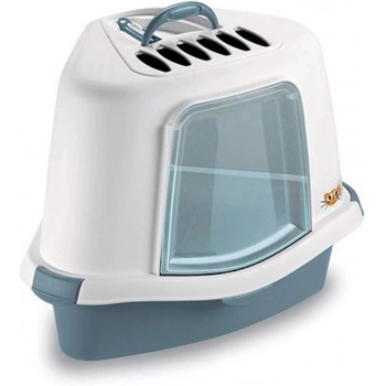 STEFANPLAST SPRINT CORNER PLUS MAVİ KEDİ TUVALETİ 56x40x40CM