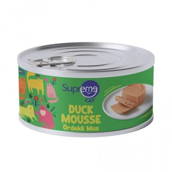 Supreme Cat Mousse Ördekli Kedi Konservesi 85gr