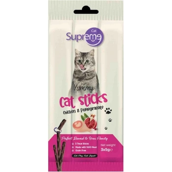Supreme Cat Stick Tavuk&Nar 3x5 gr Kedi Ödülü