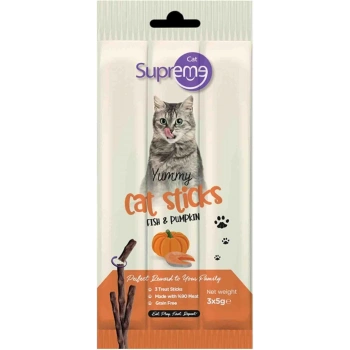 Supreme Cat Ton Balıklı ve Bal Kabaklı Stick 3x5 gr