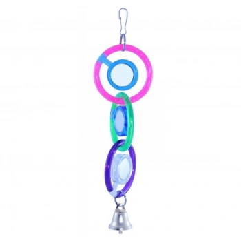 Tisert Kuş Oyuncağı Aynalı Üçlü Halka