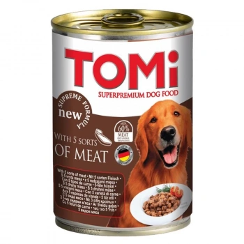 Tomi 5 Çeşit Etli Köpek Konservesi 400 Gr.