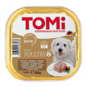 Tomi Pate Kümes Hayvanlı Yetişkin Köpek Konservesi 300gr