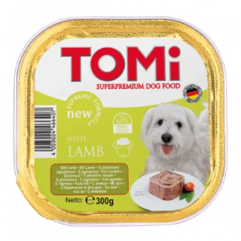 Tomi Pate Kuzu Etli Yetişkin Köpek Konservesi 300gr