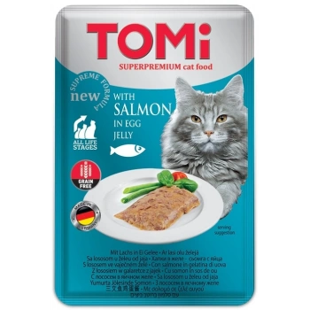 Tomi Pate Somon ve Yumurtalı Yetişkin Kedi Konservesi 100gr